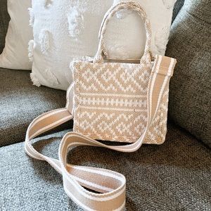 H&M Mini Woven Crossbody Handbag